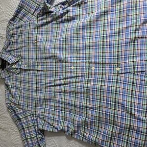 Men's Blue Plaid Shirt